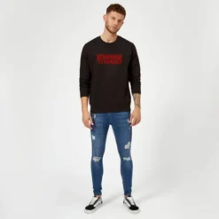 Stranger Things Fairisle Logo Christmas Jumper - Black 5 Stranger Things Fairisle Logo Christmas Jumper - Black -JD Looney Shop 13995757 4085093131819749