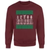Rugrats Santa Babies Christmas Jumper - Burgundy
