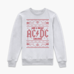 AC/DC Have A Rockin' Christmas Sweatshirt - White