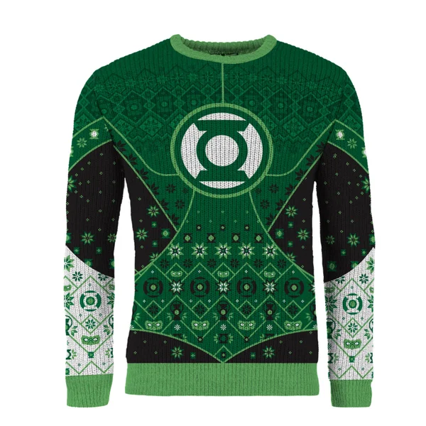 Green Lantern Christmas Jumper 3 Green Lantern Christmas Jumper - Image 3