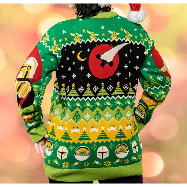 Star Wars Baby Yoda Christmas Jumper 2 Star Wars Baby Yoda Christmas Jumper - Image 2