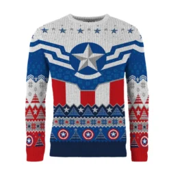 Sam Wilson Captain America Christmas Jumper 5 Sam Wilson Captain America Christmas Jumper -JD Looney Shop 14885008 1035092932271533