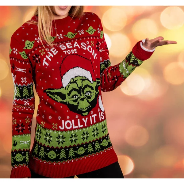 Star Wars Yoda Christmas Jumper 2 Star Wars Yoda Christmas Jumper - Image 2