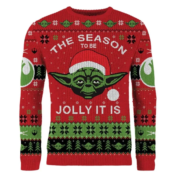 Star Wars Yoda Christmas Jumper 3 Star Wars Yoda Christmas Jumper - Image 3