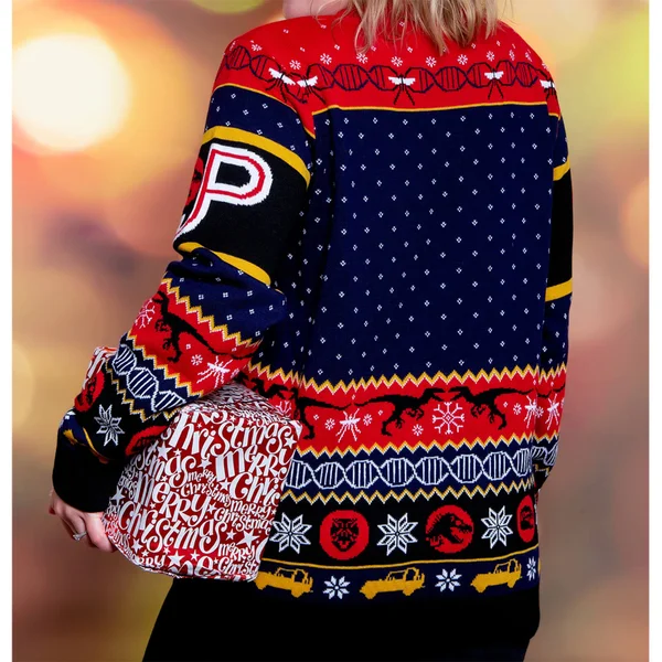 Jurassic Park Christmas Jumper 2 Jurassic Park Christmas Jumper - Image 2