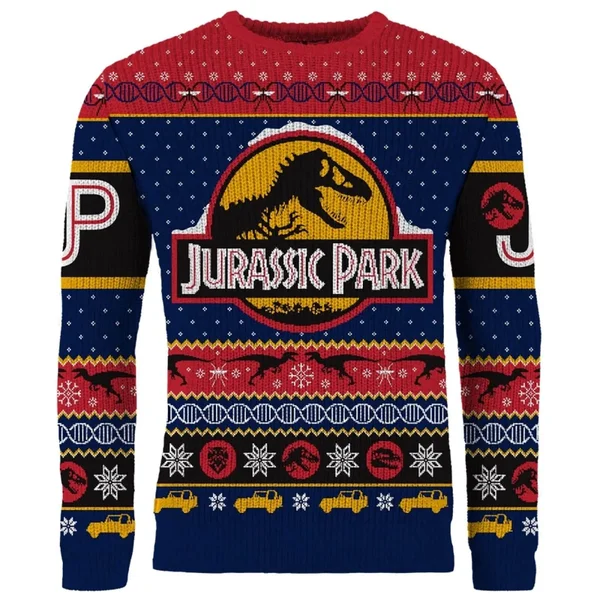 Jurassic Park Christmas Jumper 3 Jurassic Park Christmas Jumper - Image 3
