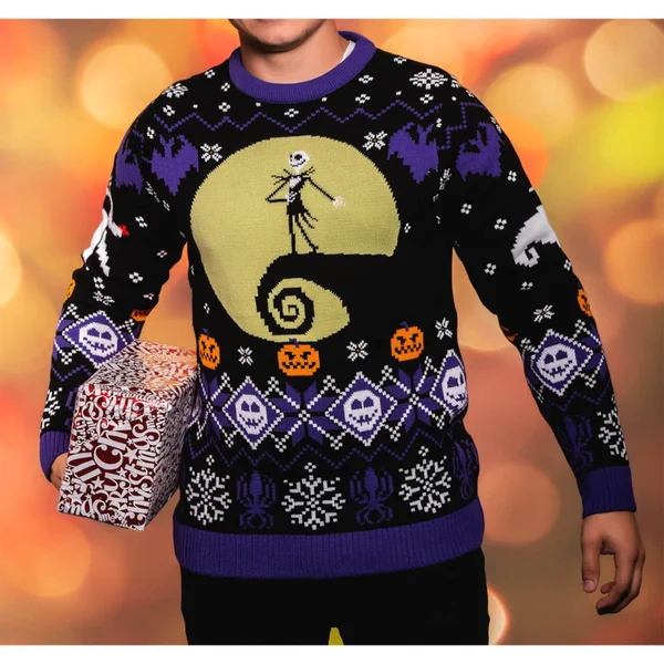 Nightmare Before Christmas 8-bit Christmas Jumper 3 Nightmare Before Christmas 8-bit Christmas Jumper - Image 3