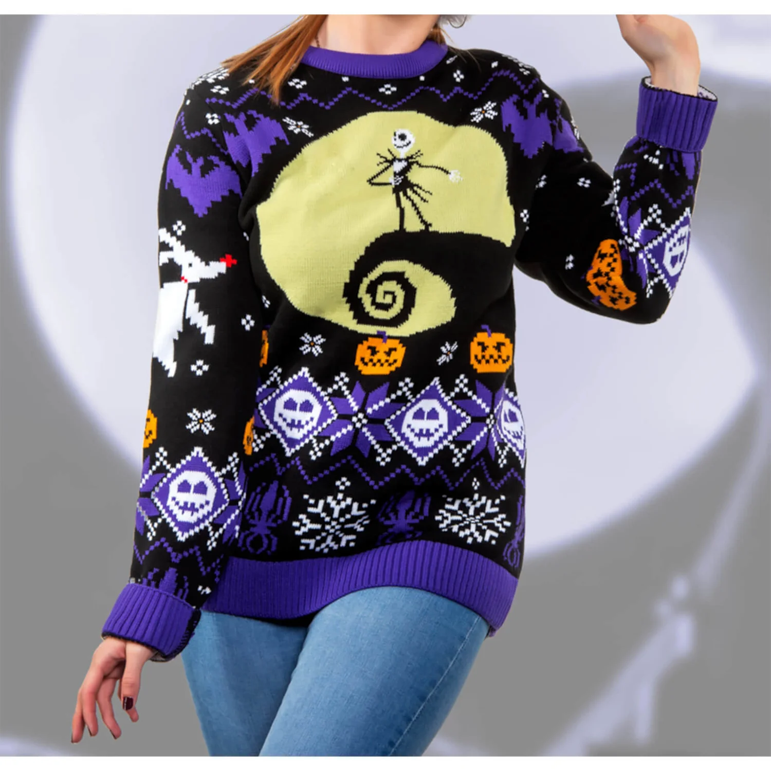 Nightmare Before Christmas 8-bit Christmas Jumper 1 Nightmare Before Christmas 8-bit Christmas Jumper