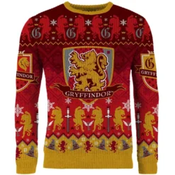 Gryffindor House Crest Christmas Jumper -JD Looney Shop 14885264 1785092932212553
