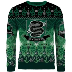 Slytherin House Crest Christmas Jumper -JD Looney Shop 14885272 2385092932562509