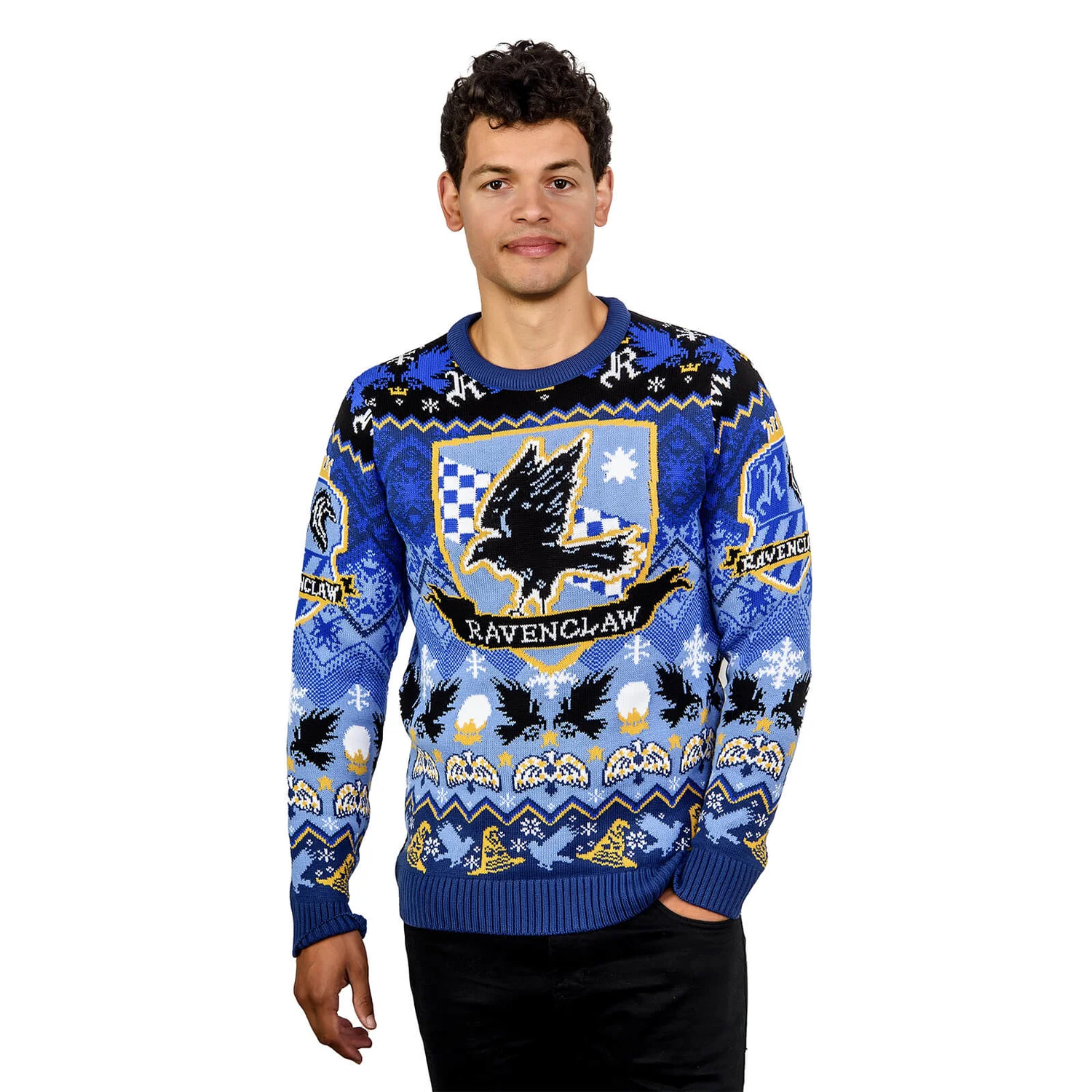 Ravenclaw House Crest Christmas Jumper 1 Ravenclaw House Crest Christmas Jumper