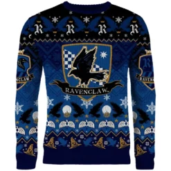 Ravenclaw House Crest Christmas Jumper 7 Ravenclaw House Crest Christmas Jumper -JD Looney Shop 14885280 1965092932873732