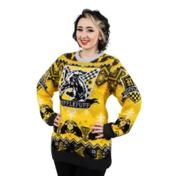 Hufflepuff House Crest Christmas Jumper -JD Looney Shop 14885288 1295092933247064