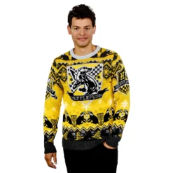Hufflepuff House Crest Christmas Jumper