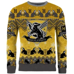 Hufflepuff House Crest Christmas Jumper -JD Looney Shop 14885288 1935092933192428