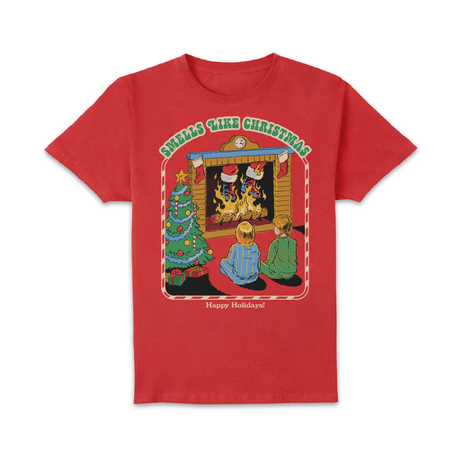 Smells Like Christmas Unisex T-Shirt - Red 1 Smells Like Christmas Unisex T-Shirt - Red